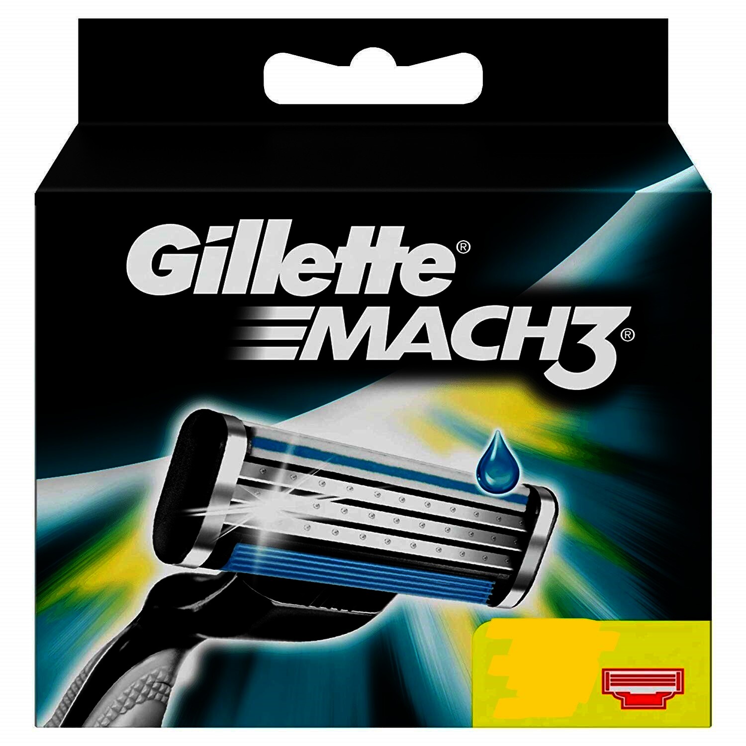 Gillette Mach3 Rasierklingen, 4 Stück/Pack
