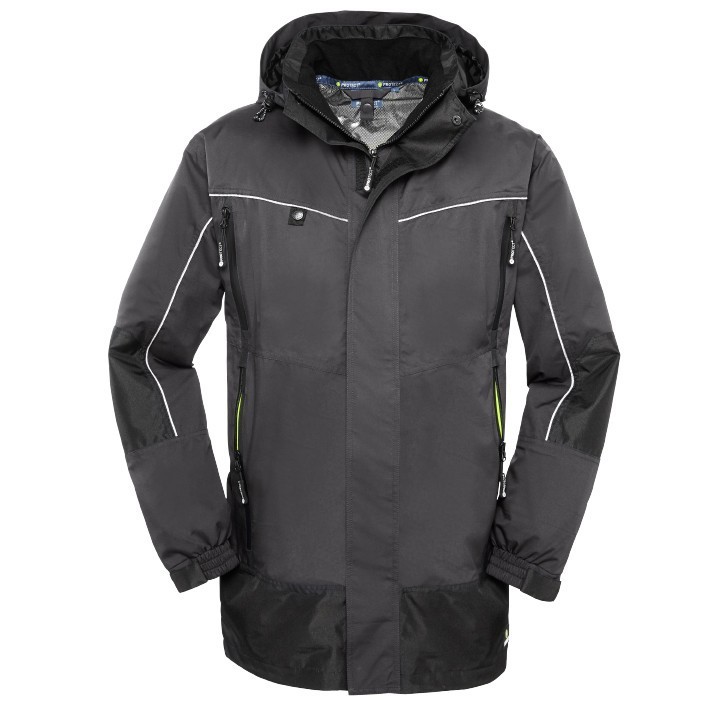 Wetterschutz-Jacke PHILLY grau/schwarz, Gr.S