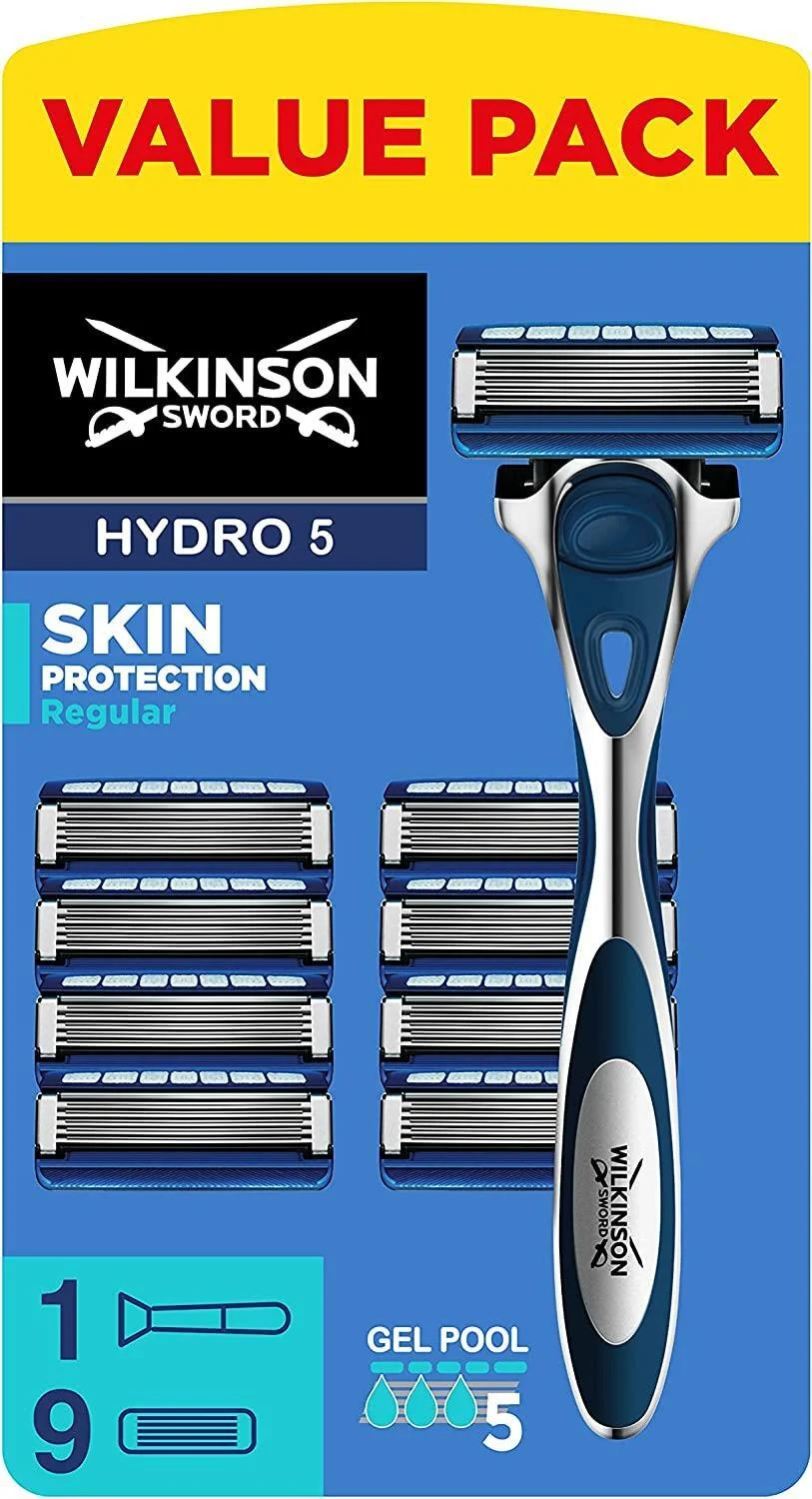 Wilkinson Hydro 5 Skin Protection Rasierer + 9 Ersatzklingen