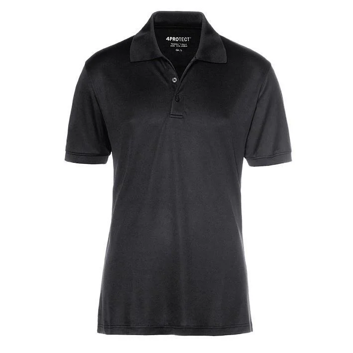4PROTECT® UV-Schutz Polo-Shirt, schwarz, Gr.S