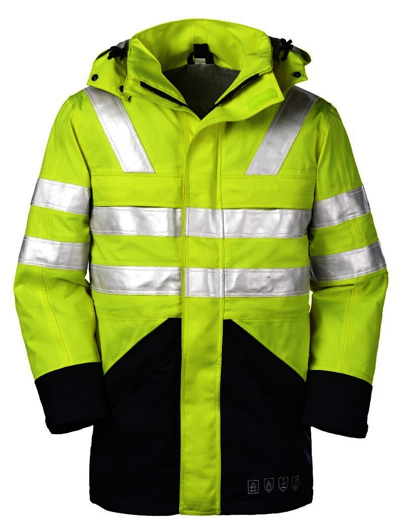 Multinorm Warnschutz-Jacke "Edmonton" leuchtgelb/navy Größe S