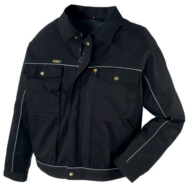 Canvas-Bundjacke (320 g/m²) „RIO” Farbe schwarz/schwarz