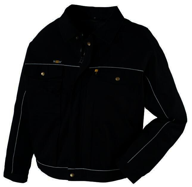 Canvas-Bundjacke (320 g/m²) „RIO” Farbe schwarz/schwarz