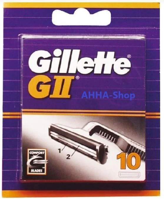 Gillette GII Klingen, 10 Stück