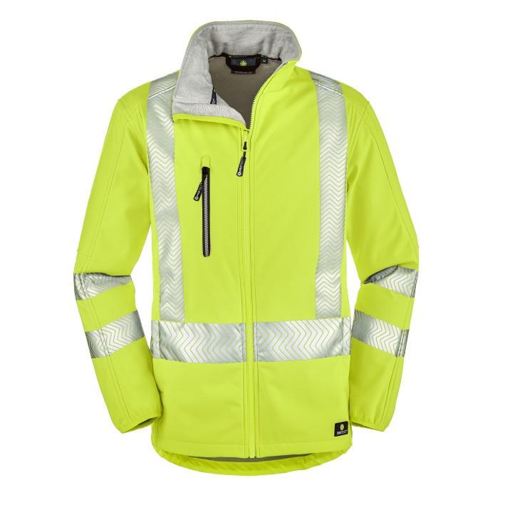Warnschutz-Softshelljacke TYLER, leuchtgelb, Gr.S