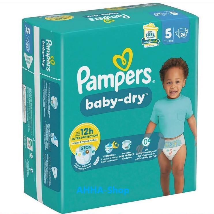 Pampers baby-dry Windeln Gr.5 4 x 
26 Stck. Packung