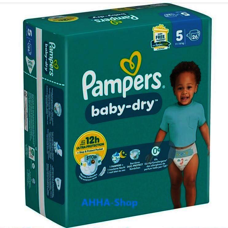 Pampers baby-dry Windeln Gr.5 4 x 
26 Stck. Packung