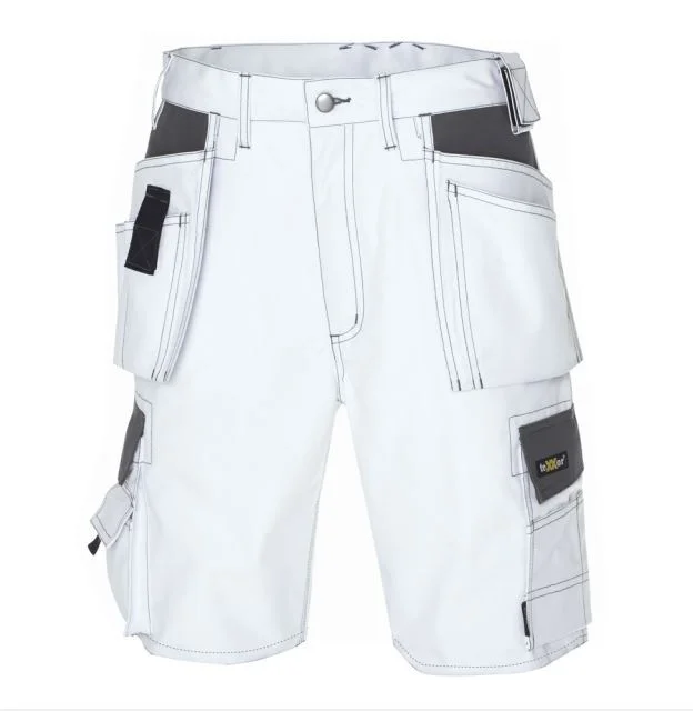 teXXor Canvas Shorts "Bermuda", kurze Berufshose, weiß / grau, Gr.60