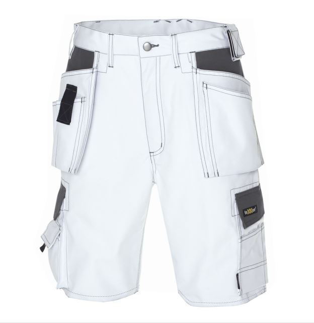 teXXor Canvas Shorts "Bermuda", kurze Berufshose, weiß / grau, Gr.60 teXXor Canvas Shorts "Bermuda", kurze Berufshose, weiß / grau, Gr.60