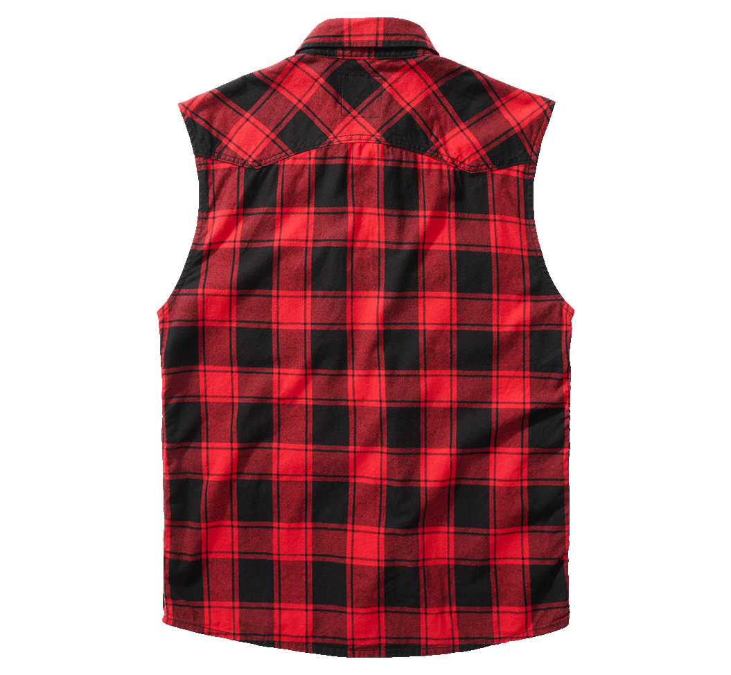Brandit Checkshirt, Farbe rot/schwarz, Größe XXL