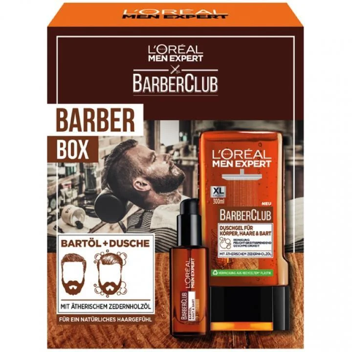L´Oreal Men Expert BarberClub Set Bartöl Haut&Bart 30ml + Duschgel 300ml
