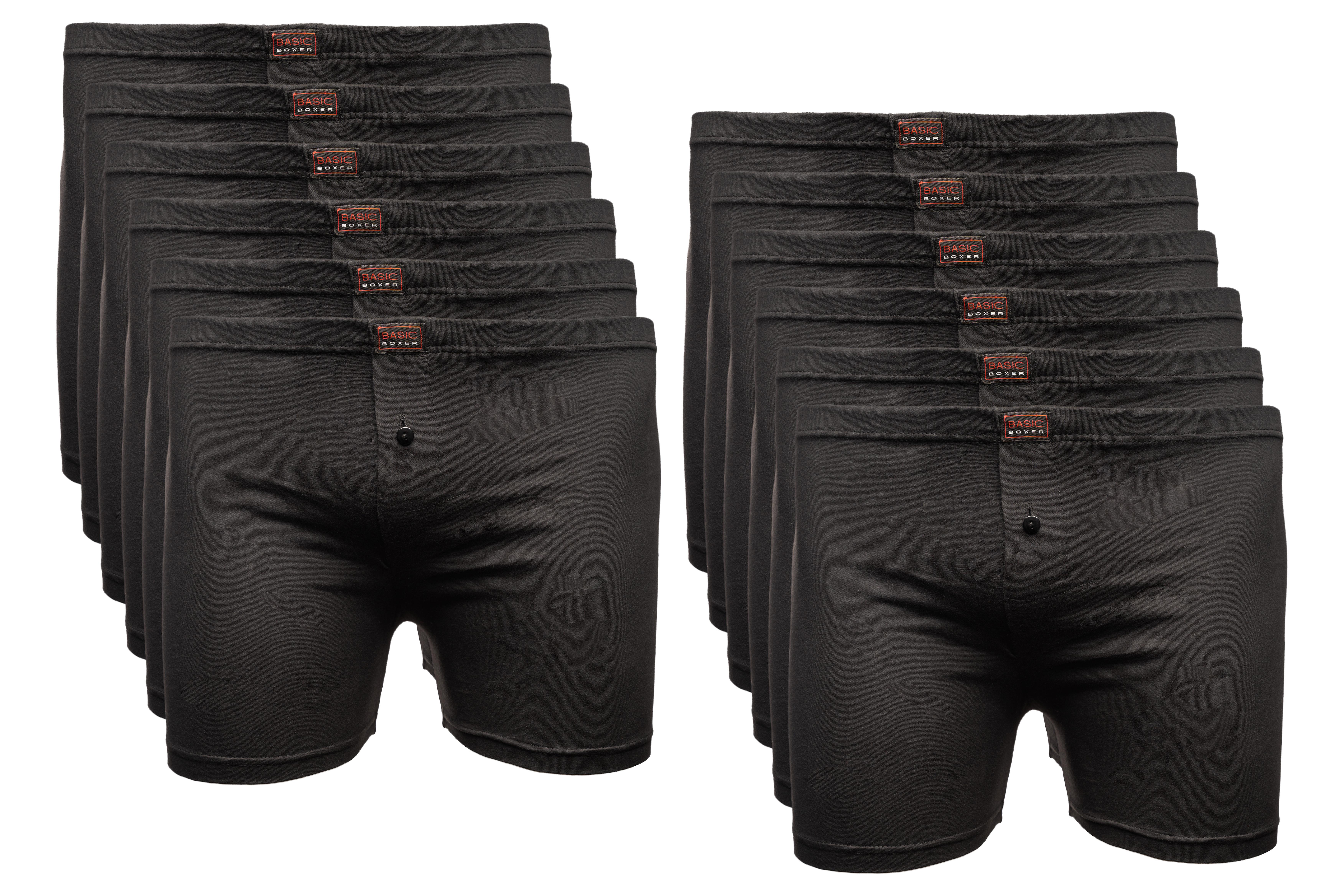 The BAKIS Herren Boxer Short, 4 x 3er Pack, schwarz, Größe 5