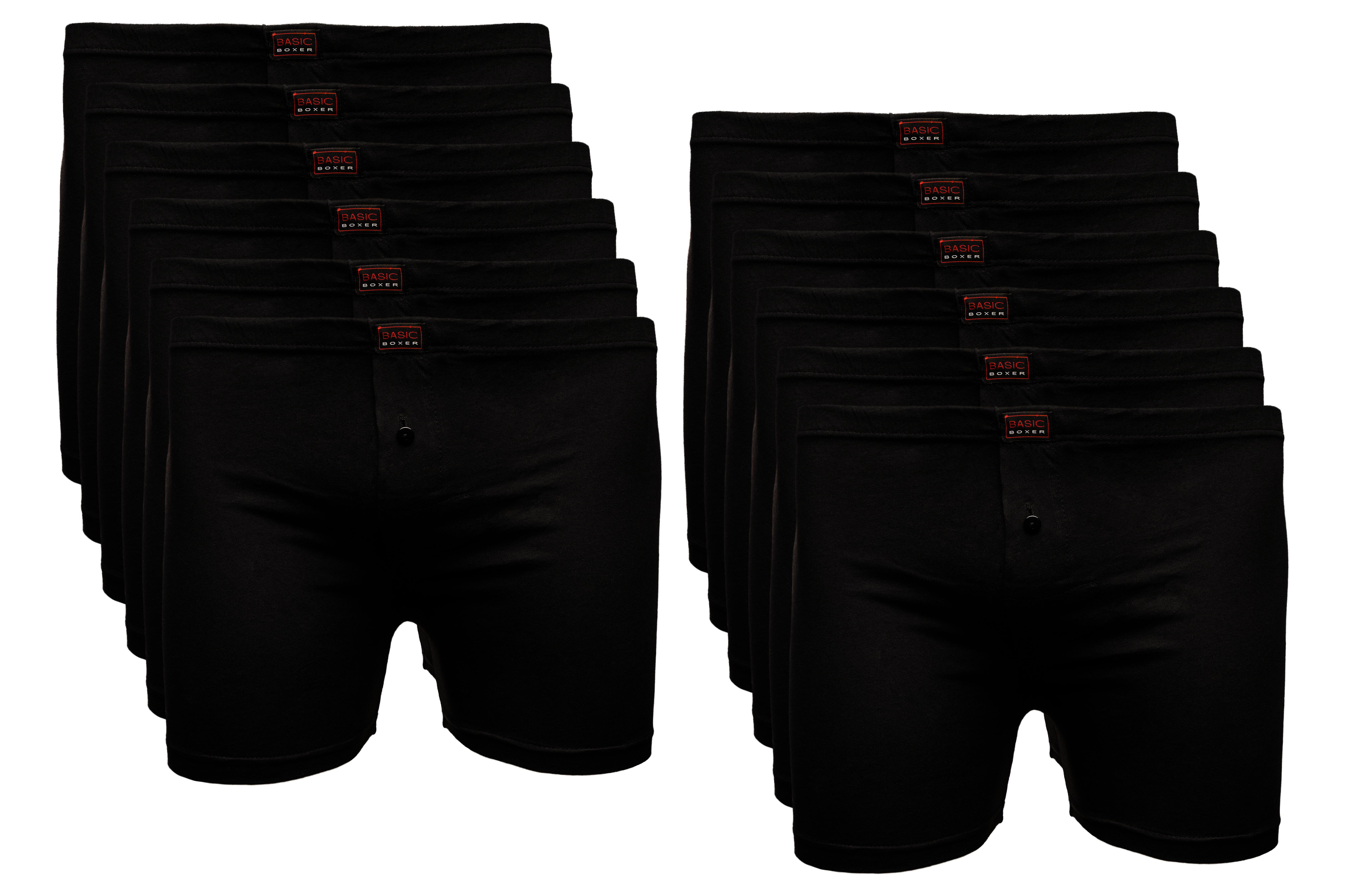 The BAKIS Herren Boxer Short, 4 x 3er Pack, schwarz, Größe 5