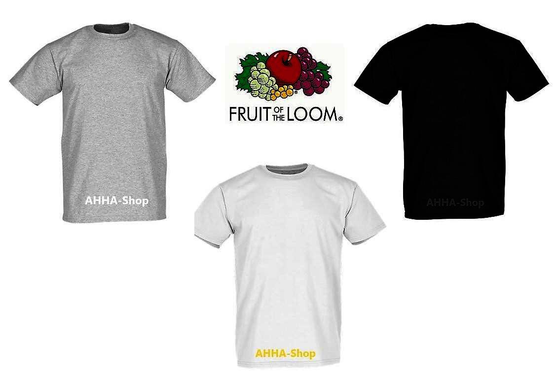 FRUIT OF THE LOOM Super Premium T-Shirt, Farbe weiß, Gr.S, 10er Pack.