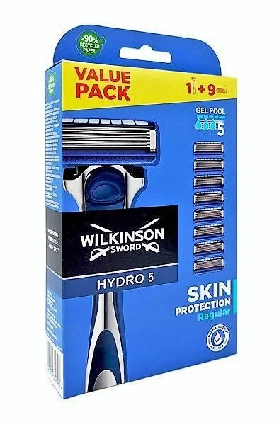 Wilkinson Hydro 5 Skin Protection Rasierer + 9 Ersatzklingen