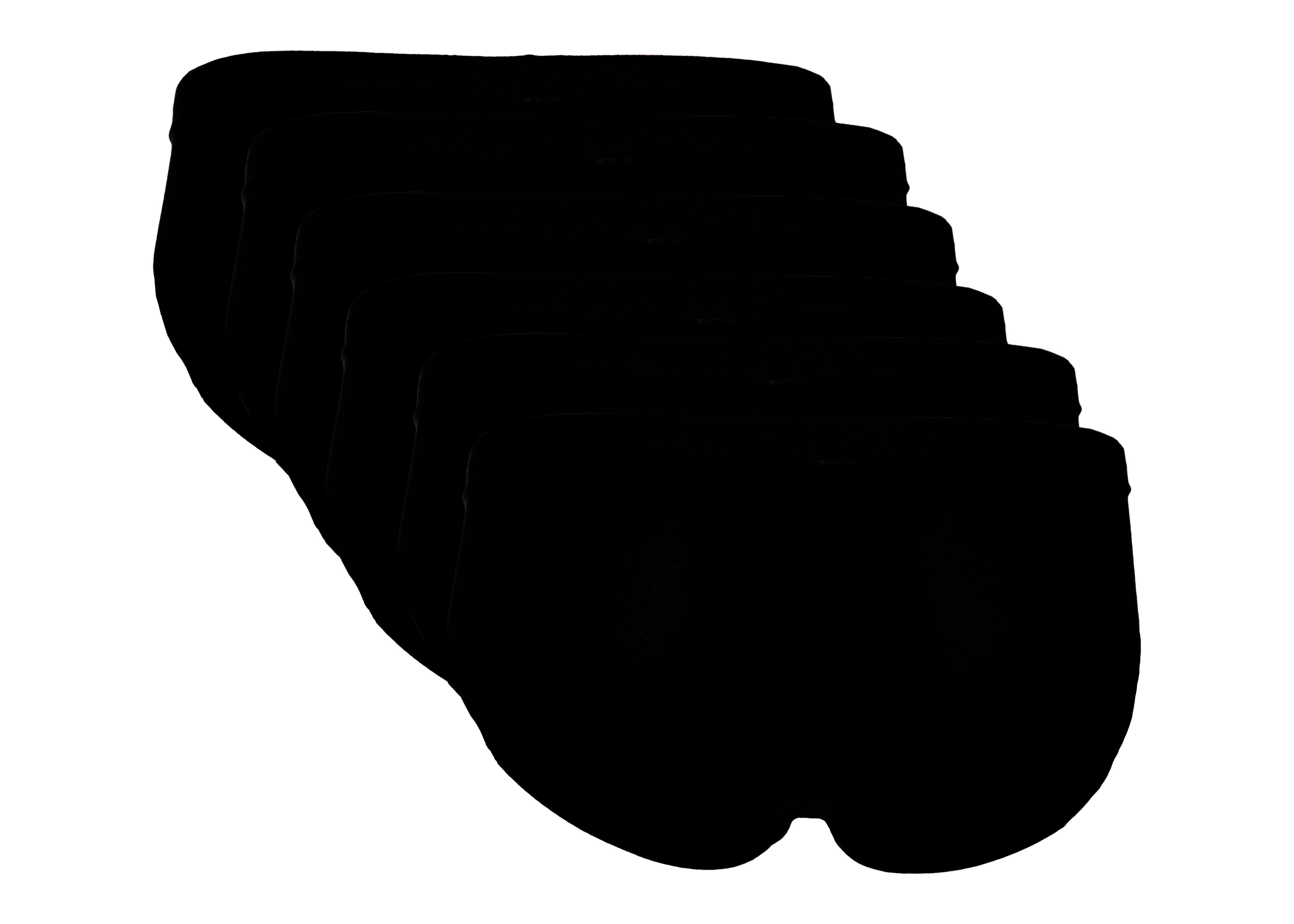 The BAKIS Herren Sportslip, 2 x 3er Pack, schwarz, Größe 5