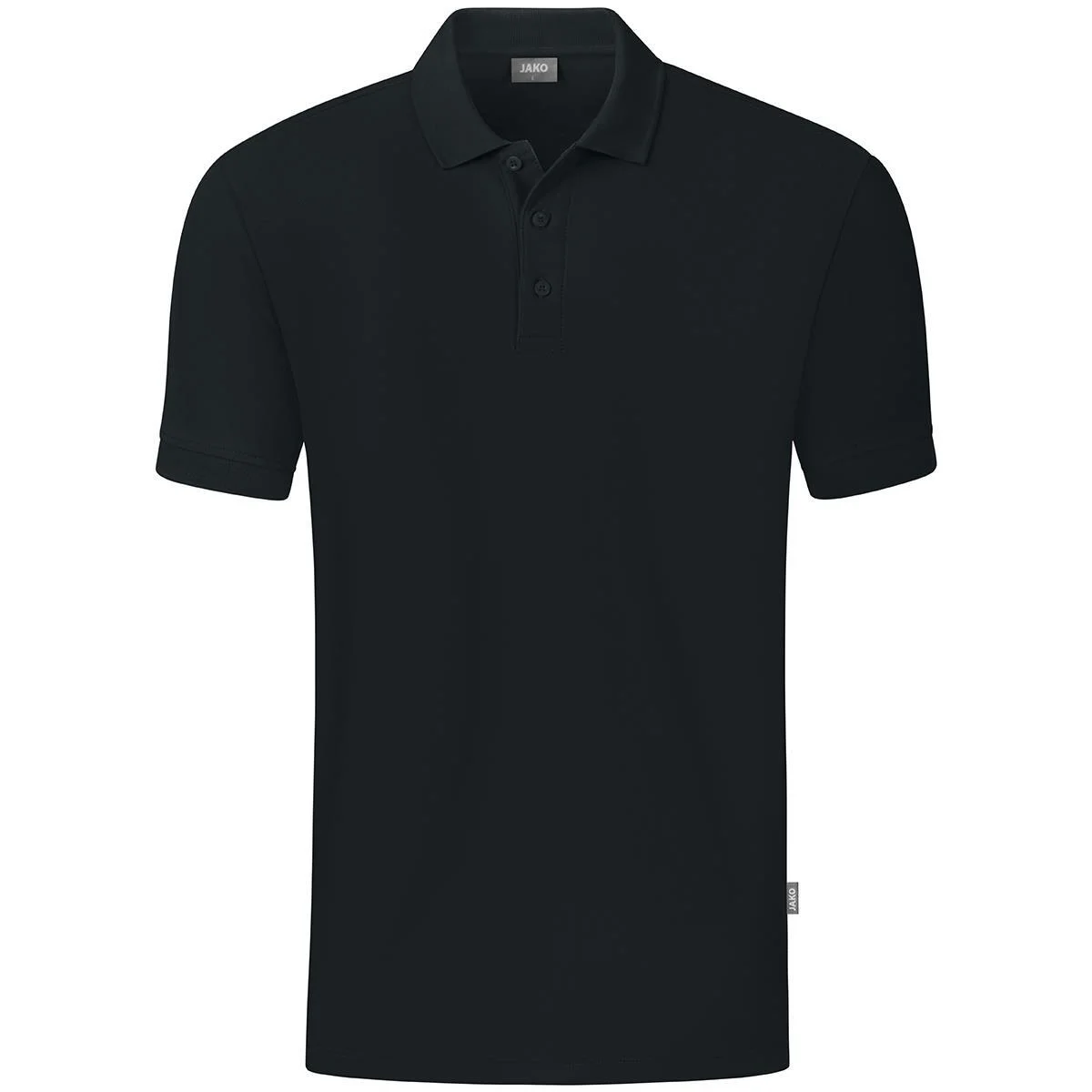 JAKO Herren Polo-Shirt Organic, schwarz, Gr.S