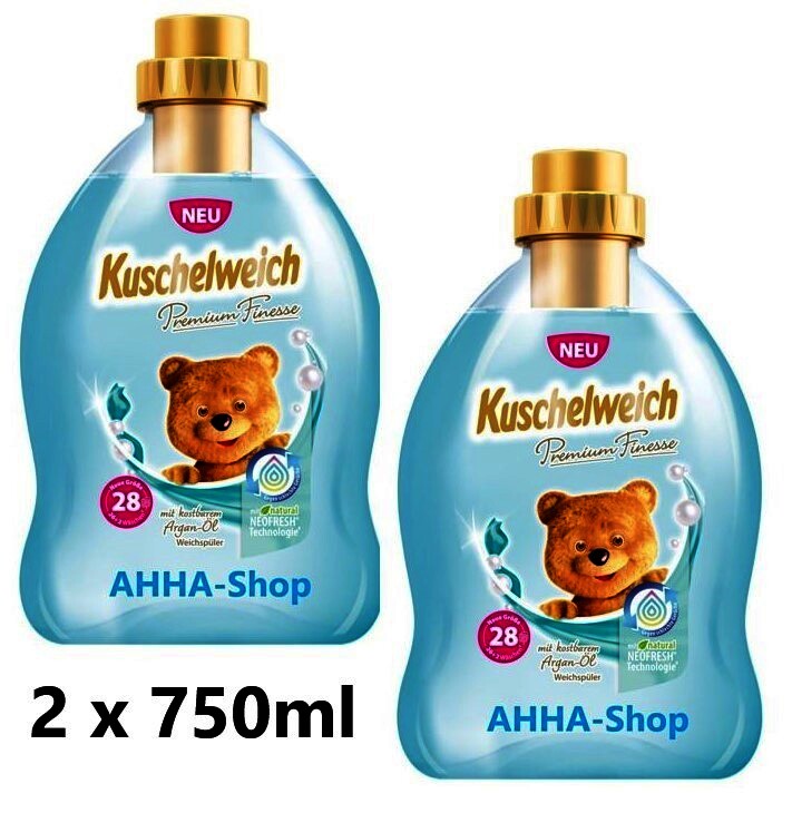 Kuschelweich Weichspüler "Premium Finesse". 2 x 750ml Flasche