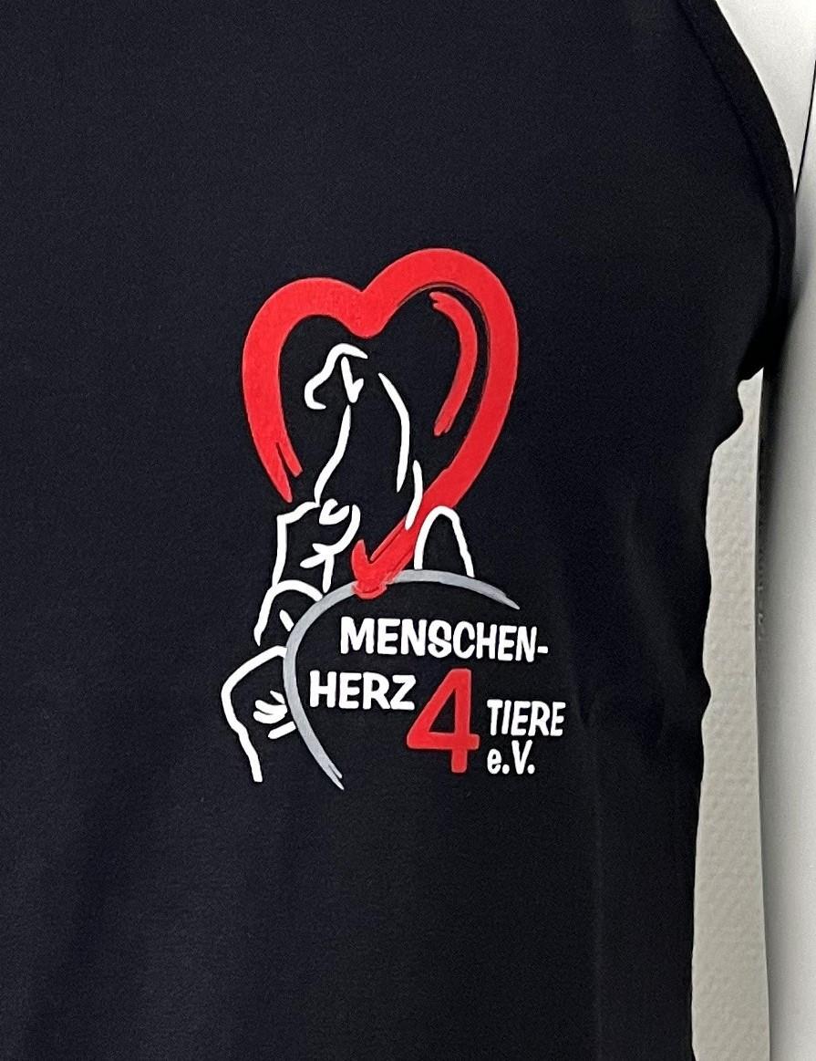 Damen Tank Top "Menschen Herz 4 Tiere e.V." by SOLLSO., schwarz,, Gr.S