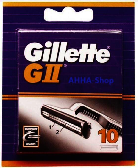 Gillette GII Klingen, 10 Stück