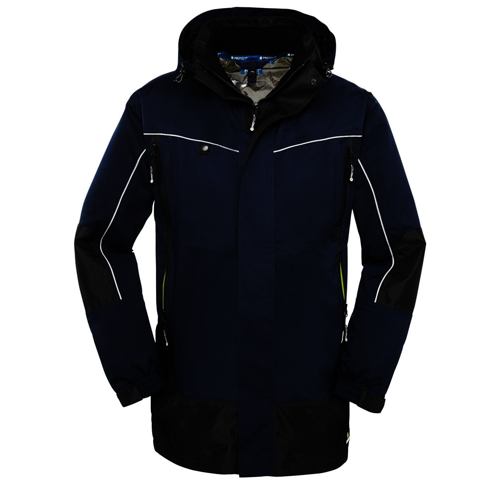 Wetterschutz-Jacke PHILLY blau/schwarz, Gr.3XL