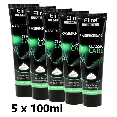Rasiercreme Elina Classic Care Men, 5 x 100ml
