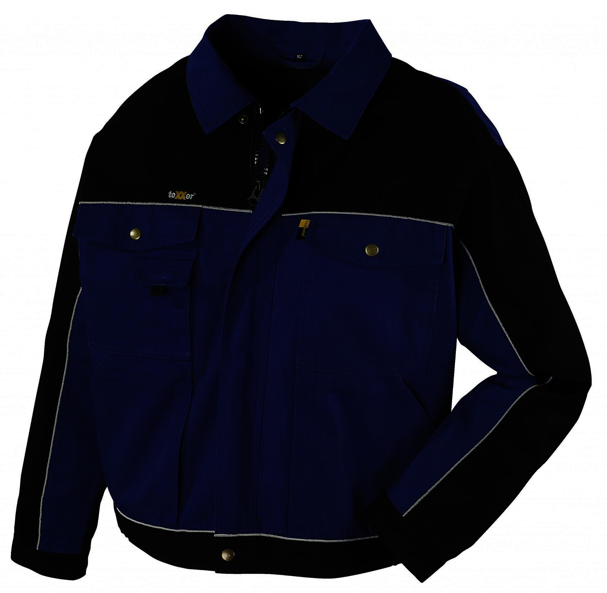 Canvas-Bundjacke (320 g/m²) „RIO” Farbe kornblau/schwarz