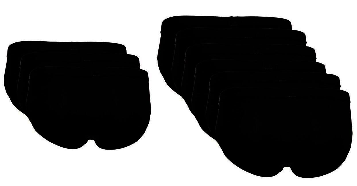 The BAKIS Herren Sportslip, 3 x 3er Pack, schwarz, Größe 5